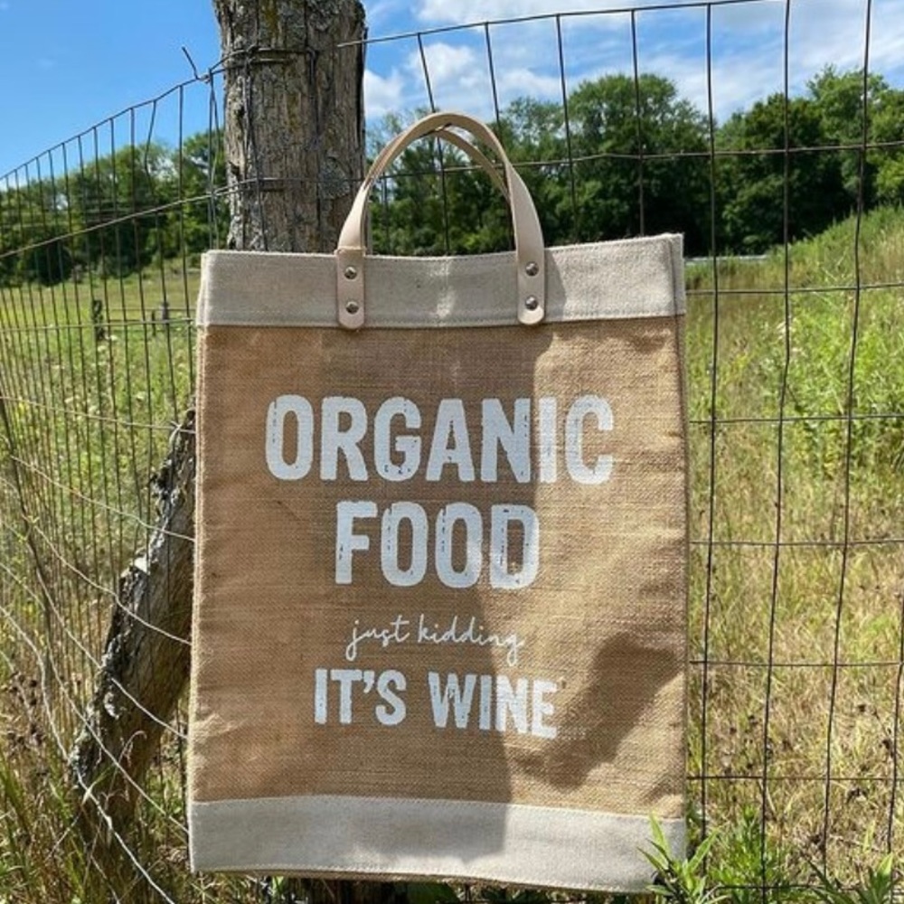 Santa Barbara Design Studio organic food just kidding it’s wine Market Tote
